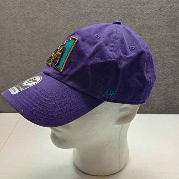 47 Arizona Diamondbacks Clean Up Dad Baseball Hat Purple - Picture 3 of 10